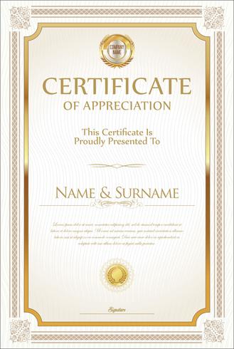 Certificate vector