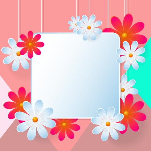 flor de fondo vector