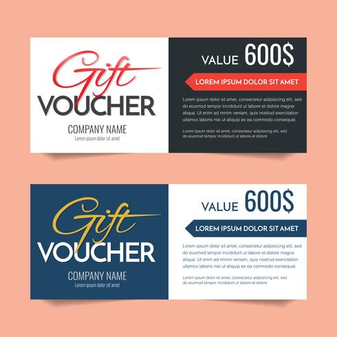 Gift Voucher Vector background for banner