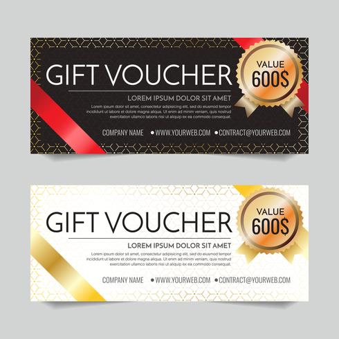 Gift Voucher Vector background for banner