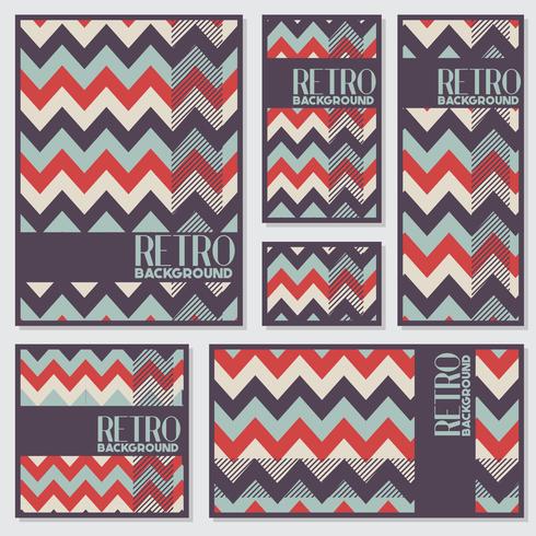 Old retro Vintage style background Design Template vector