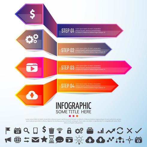 Arrow Infographics Design Template vector