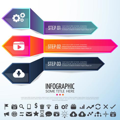 Arrow Infographics Design Template vector