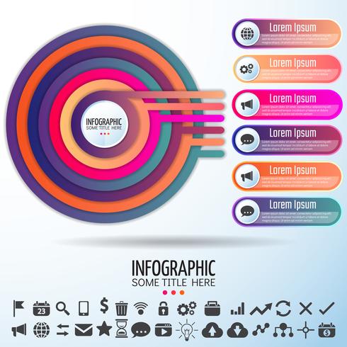 Plantilla de diseño de infografías vector