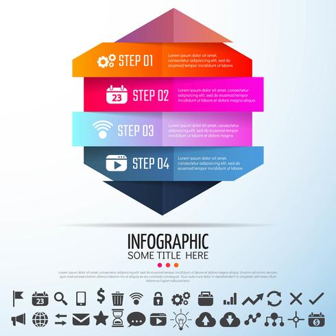 Geometric Infographics Design Template vector