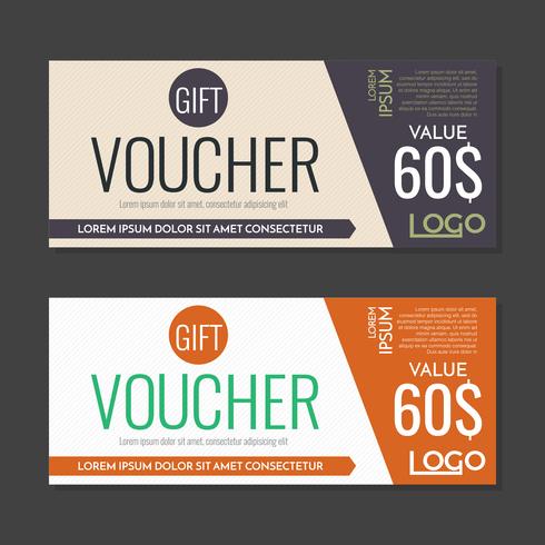 Gift Voucher Vector background for banner