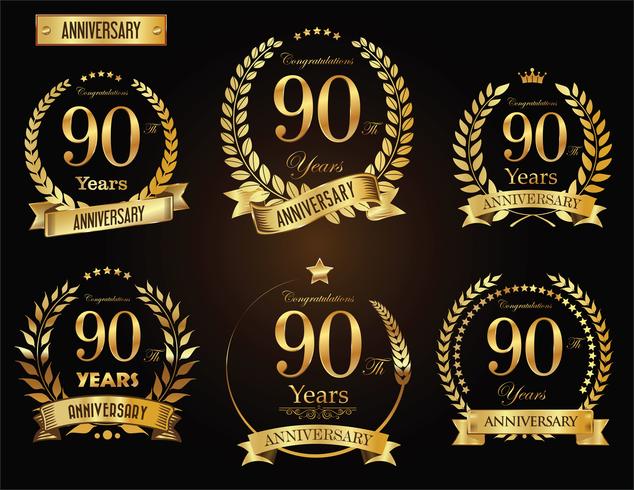 anniversary background vector