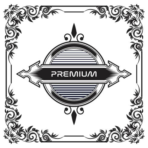 Vintage background lable style Design Template vector