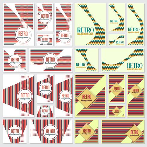 Old retro Vintage style background Design Template vector