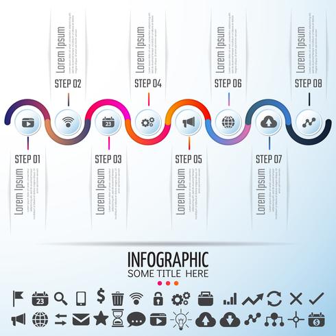 Plantilla de diseño de infografías vector