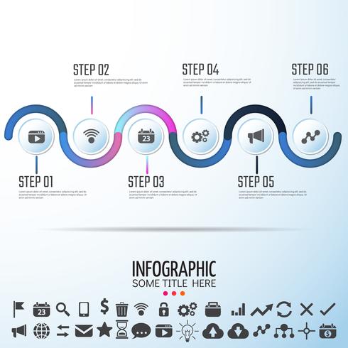 Plantilla de diseño de infografías vector