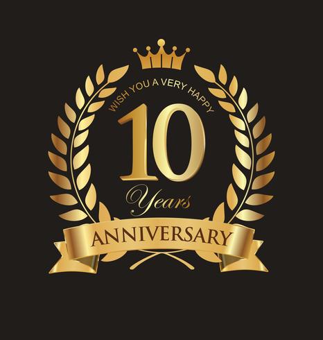 anniversary background vector