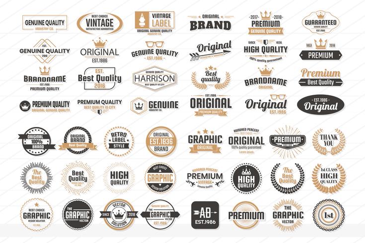 Vintage Retro Vector Logo for banner