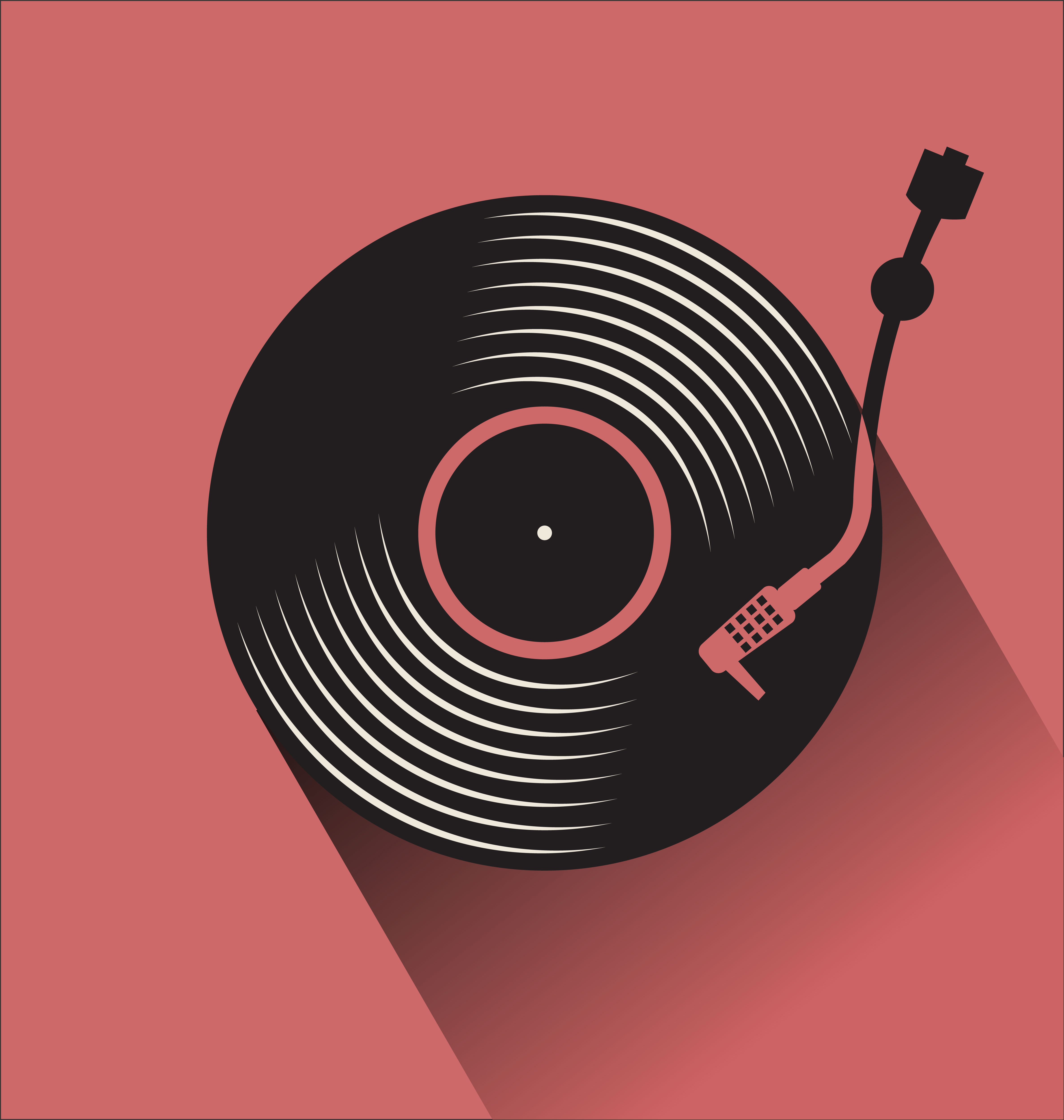 turntable graphic vector