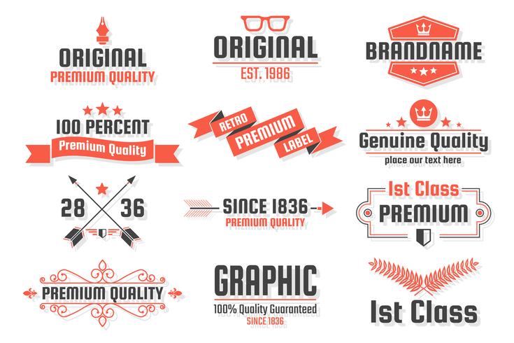 Vintage Retro Vector Logo para banner