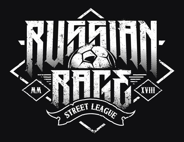 Russian Rage Typography vector