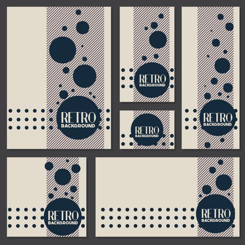 Old retro Vintage style background Design Template vector