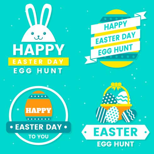 Easter Day Vector Logo for banner