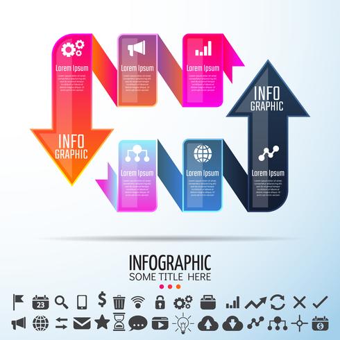 Plantilla de diseño de infografías vector