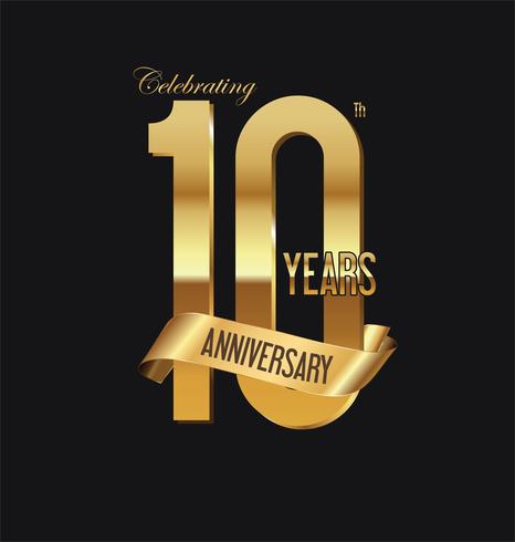 anniversary background vector