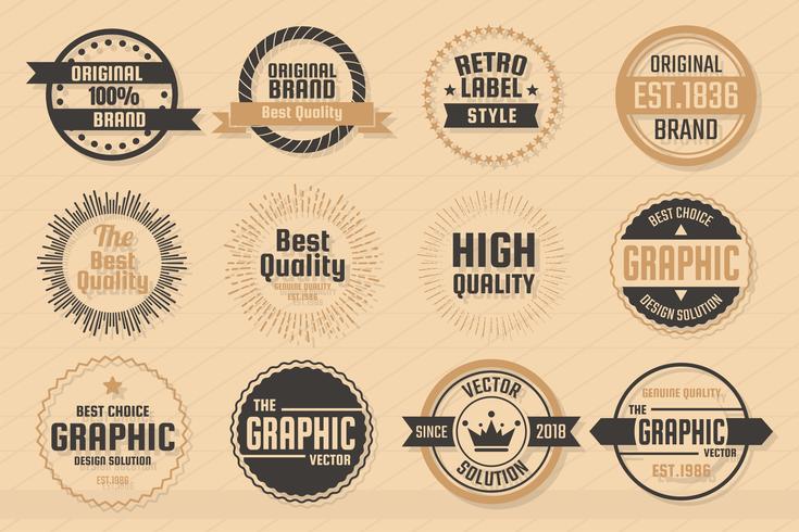 Vintage Retro Vector Logo para banner