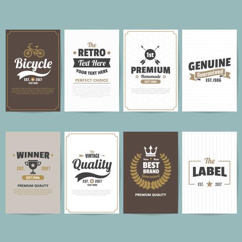 Vintage Retro Vector Logo for banner