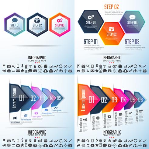 Plantilla de diseño de infografías vector