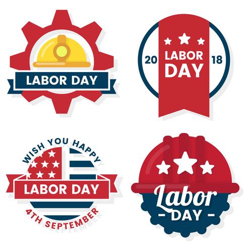 Labor Day Vector label for banner