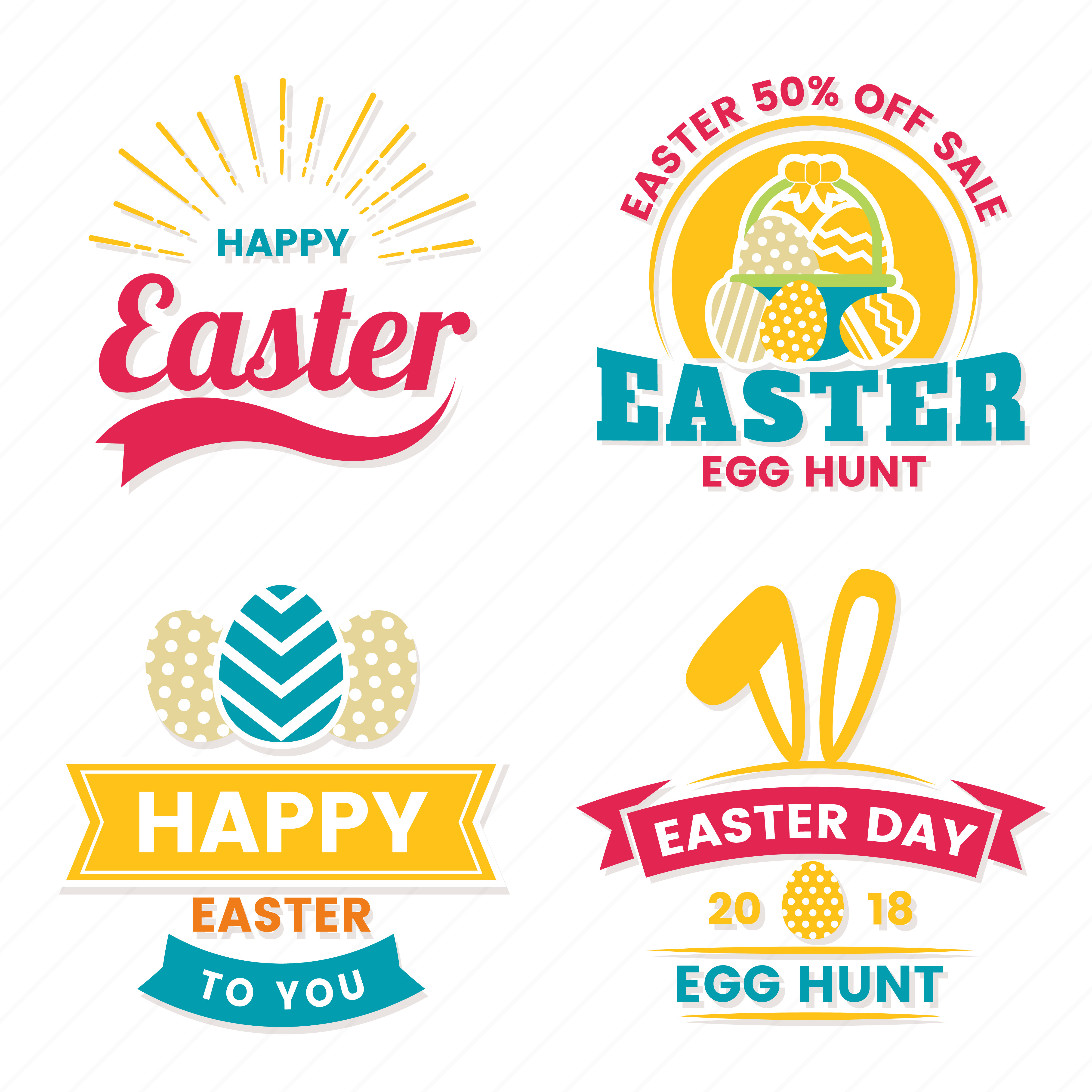 Easter Day Vector Logo for banner 327520 Vector Art at Vecteezy