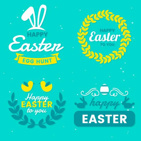 Easter Day Vector Logo for banner