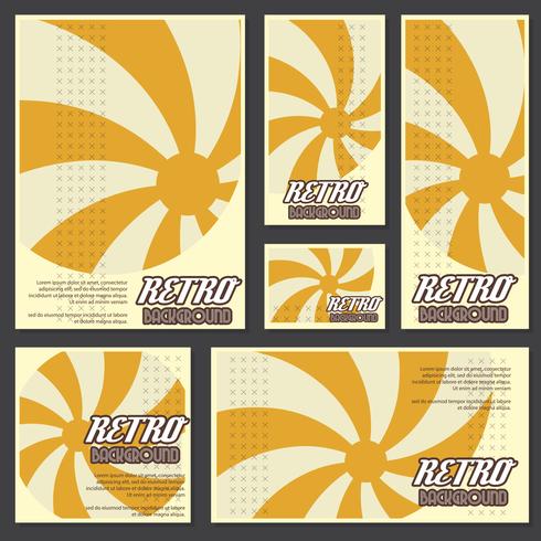 Old retro Vintage style background Design Template vector