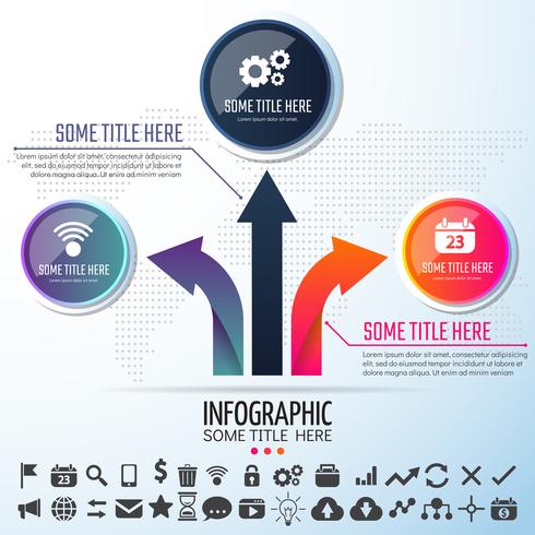 Plantilla de diseño de infografías vector