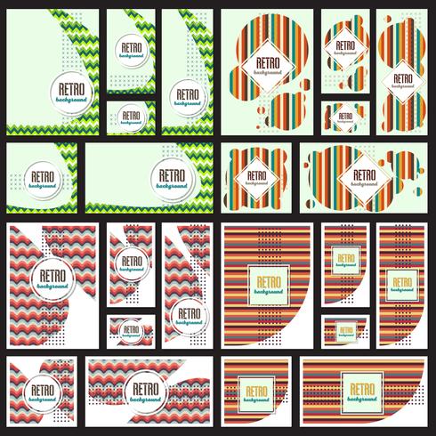 Old retro Vintage style background Design Template vector