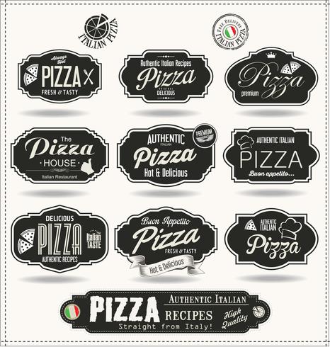 diseño de pizza vector