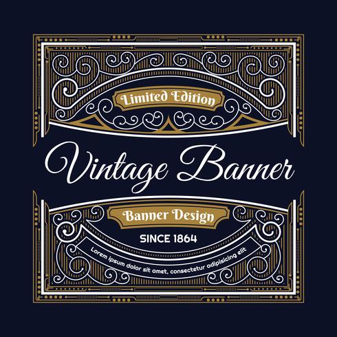 Vintage background lable style Design Template vector