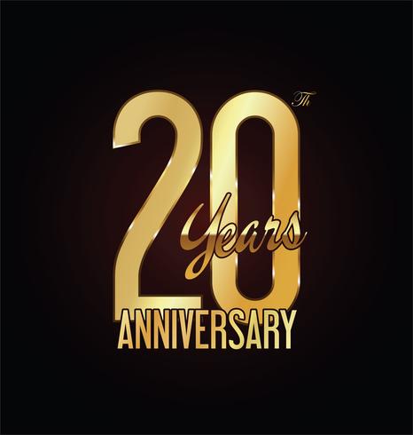 anniversary background vector