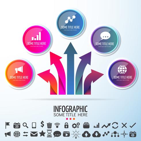 Plantilla de diseño de infografías vector