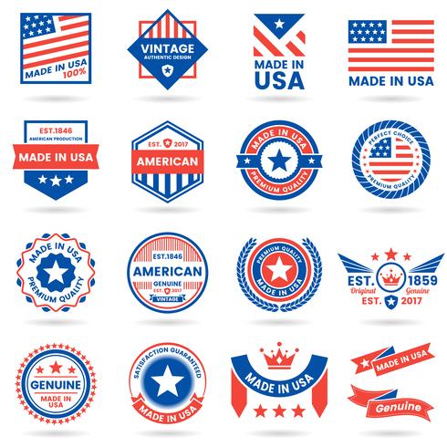 America Vector label for banner