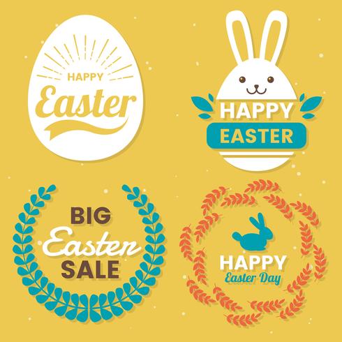 Easter Day Vector Logo for banner