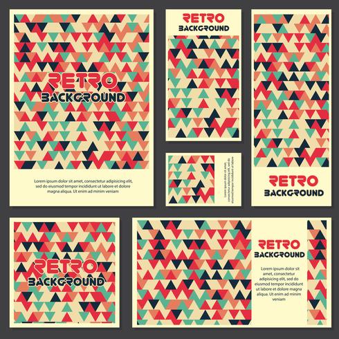 Old retro Vintage style background Design Template vector