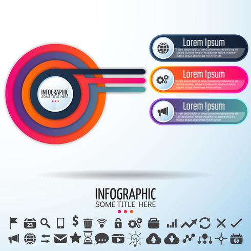 Plantilla de diseño de infografías vector