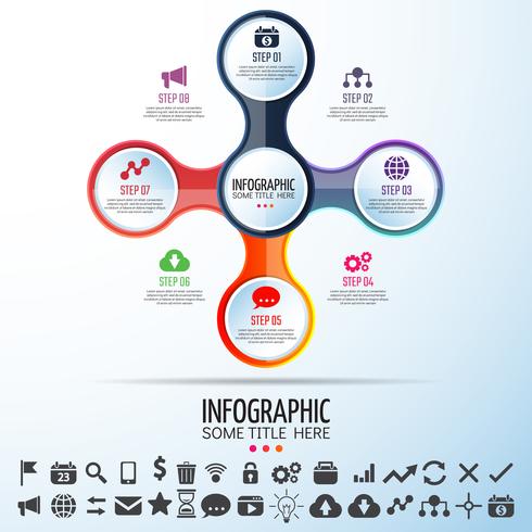 Plantilla de diseño de infografías vector