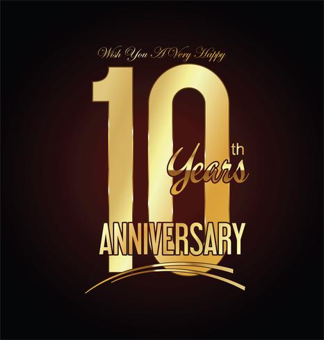anniversary background vector