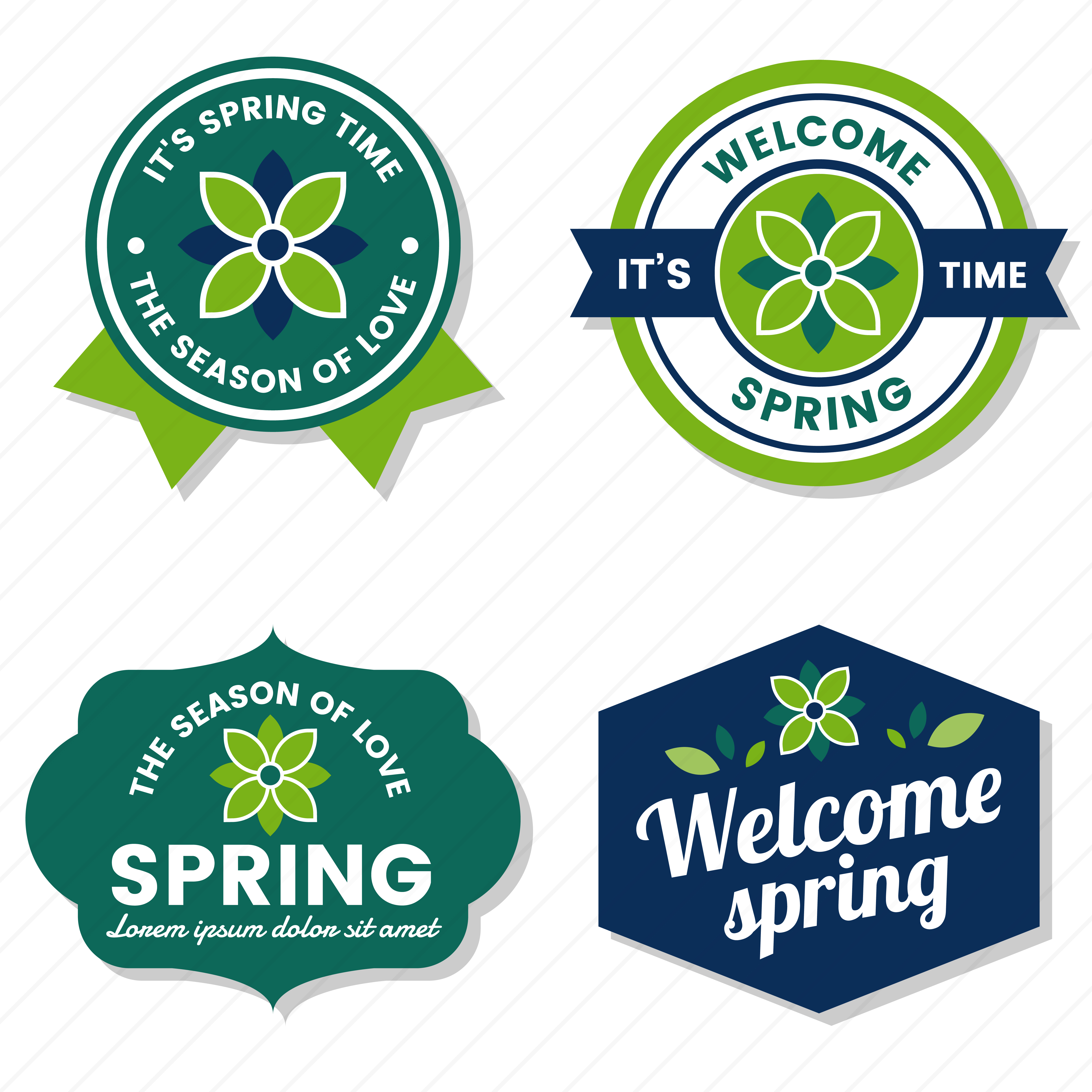 Download Spring Retro Vintage Vector Label - Download Free Vectors ...