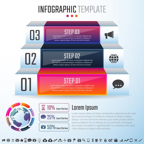 Plantilla de diseño de infografías vector