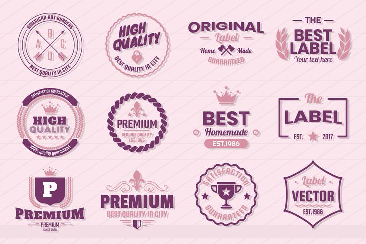 Vintage Retro Vector Logo for banner