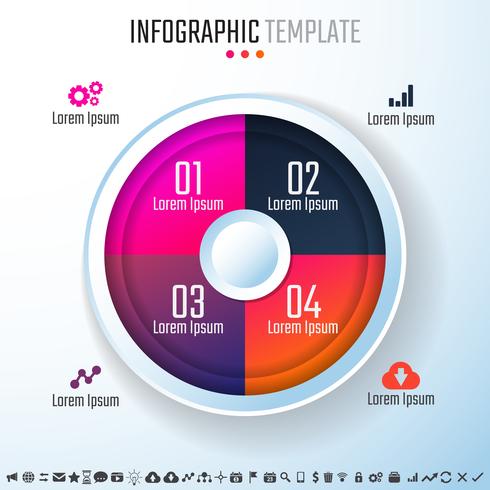 Plantilla de diseño de infografías vector