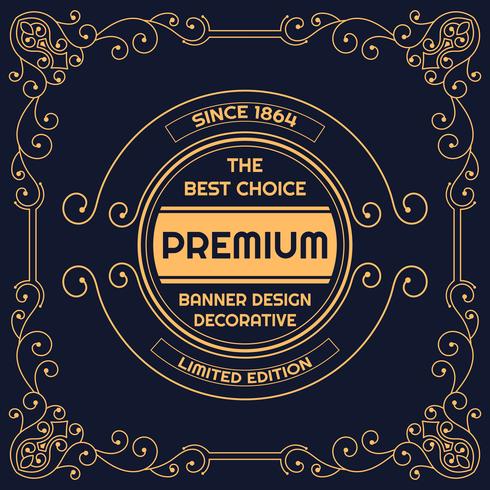 Vintage background lable style Design Template vector