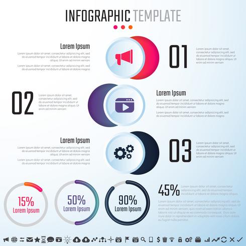 Plantilla de diseño de infografías vector