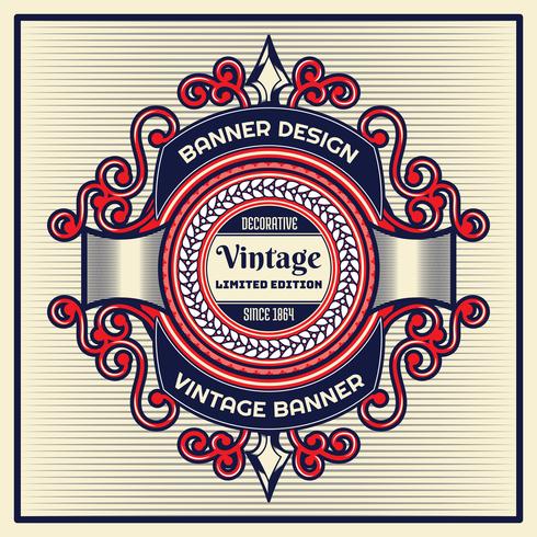 Vintage background lable style Design Template vector